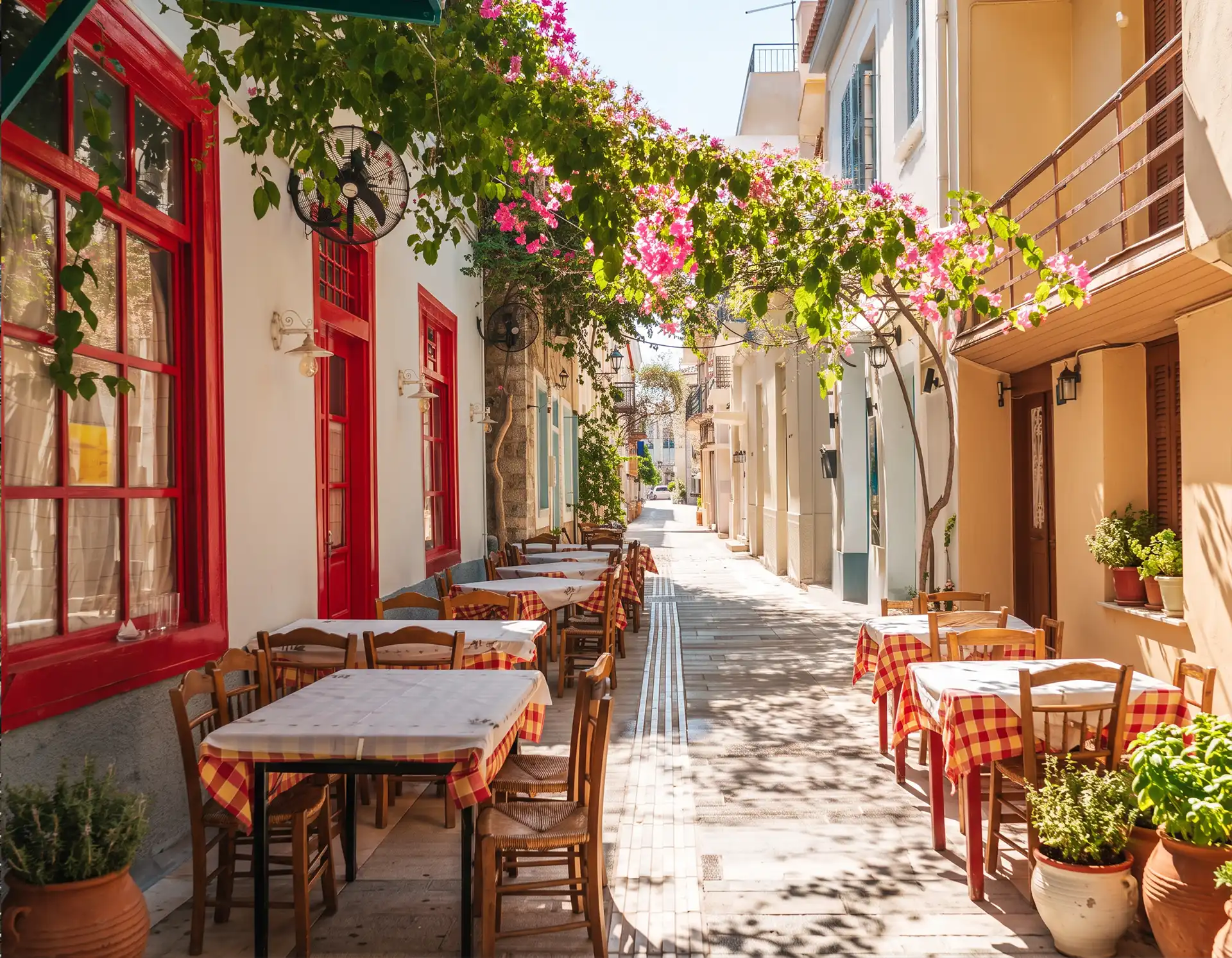 Agencia de viajes Grecia auténtica, calle tradicional de Atenas
